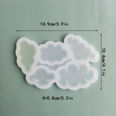 Felhő mintás szilikon nyalóka forma