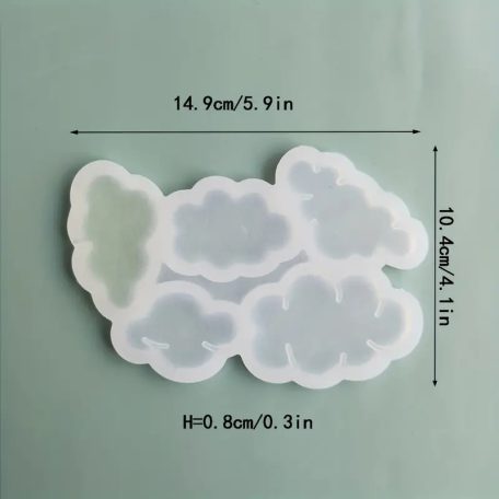 Felhő mintás szilikon nyalóka forma
