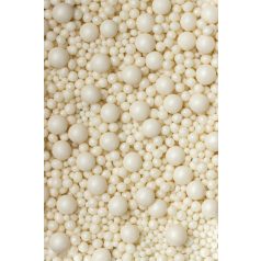 Soft fehér cukorgyöngy  3, 5, 7 .10 mm   50 g