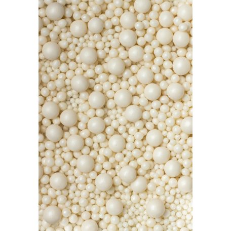 Soft fehér cukorgyöngy  3, 5, 7 .10 mm   50 g