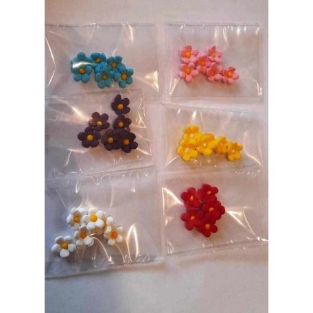 Mini cukorvirágok 6 db/cs