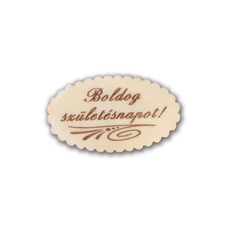 Boldog születésnapos mandulás cukortábla