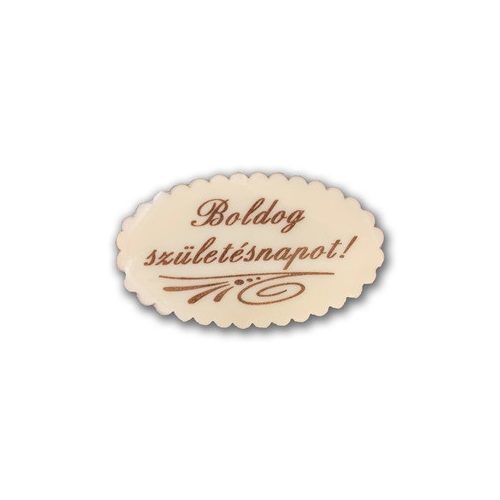 Boldog születésnapos mandulás cukortábla