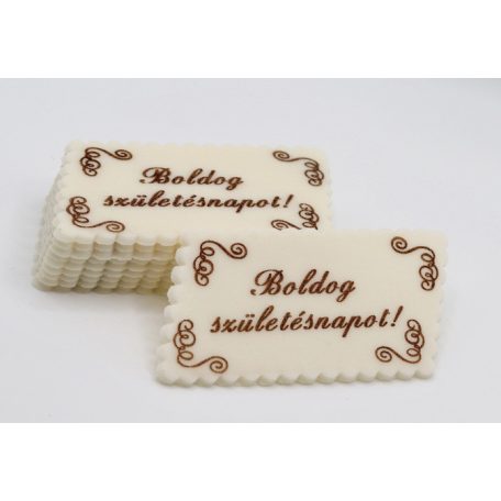 Boldog születésnapos mandulás cukortábla