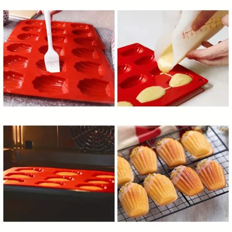 Madeleine szilikon sütőforma 