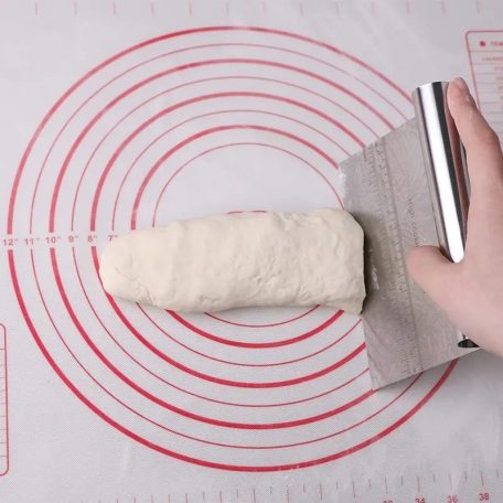 Rozsdamentes acél tésztavágó/torta simító 30 cm