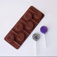 6 db-os spirális szilikon forma