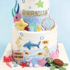 tengeri állatok fém kiszúró 12 db-os