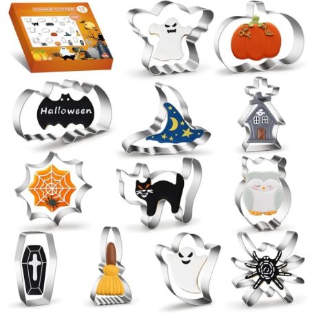 Halloween kiszúró 12 db-os