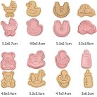 MŰANYAG KISZÚRÓ ÉS MINTÁZÓ SZETT – KERESZTELŐ BABA (8 DARAB/CSOMAG)