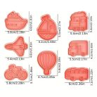 MŰANYAG KISZÚRÓ ÉS MINTÁZÓ SZETT – KÖZLEKEDÉSI JÁRMŰ (8 DARAB/CSOMAG)