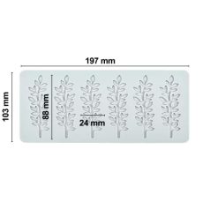 Szilikon tuile ostya forma levél 2.