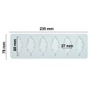 Szilikon ostya forma levél 3.