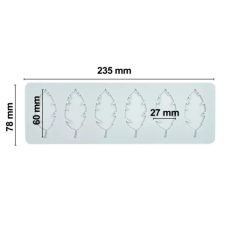 Szilikon ostya forma levél 3.