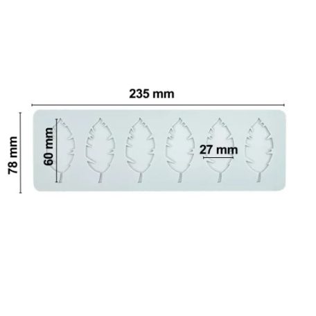 Szilikon ostya forma levél 3.