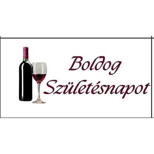 Tortaostya tábla Boldog Születésnapot- Bor 2.