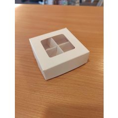 Bonbon doboz fehér 4 db-os