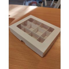 Bonbon doboz fehér 12 db-os