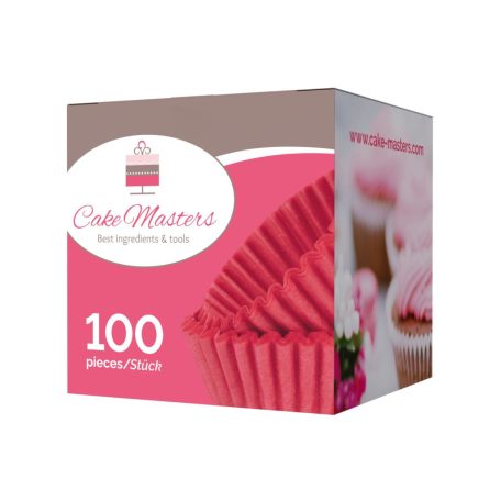 Piros színű bonbon papír 100 db
