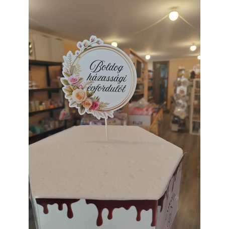 Bolodg házassági évfordulót virágos