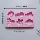 Szilikon karácsonyi figurák süti forma