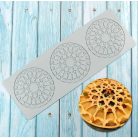 Nagy mintás, kör Tuile forma