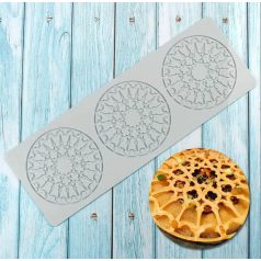 Nagy mintás, kör Tuile forma