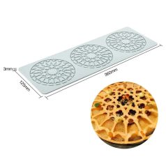 Nagy mintás, kör Tuile forma