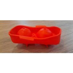 Szilikon gömb forma karácsonyi mintával 2 db-os