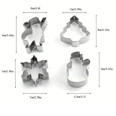 Karácsonyi kiszúró 6 db-os