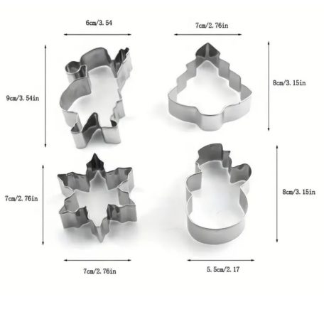 Karácsonyi kiszúró 6 db-os