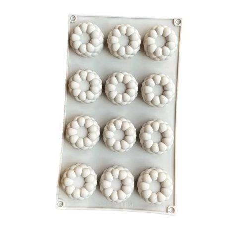 Szeder/málna szilikon forma 12 részes