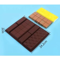 Szilikon csokiforma 6 részes