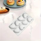 Szív szilikon forma 8 részes