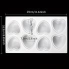 Szív szilikon forma 8 részes