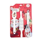 Karácsonyi Konyhai Sütőszett – 3 részes, fehér