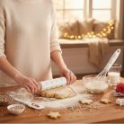 Karácsonyi Konyhai Sütőszett – 3 részes, fehér