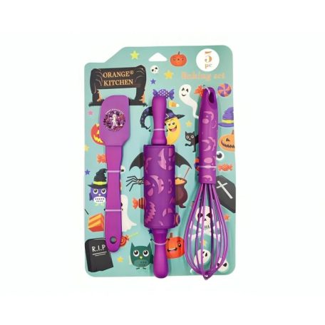 Halloween Konyhai Sütőszett – 3 részes, Lila