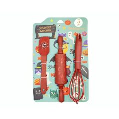 Halloween Konyhai Sütőszett – 3 részes, Bordó