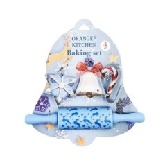 Karácsonyi Konyhai Sütőszett – 4 részes, kék
