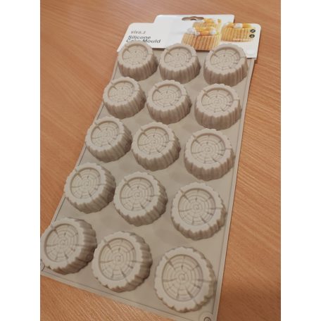 Szilikon forma mini farönk