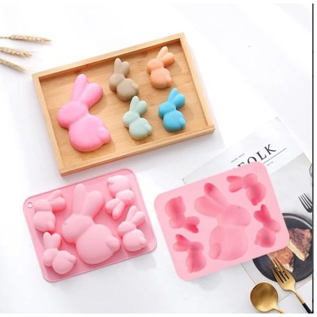 Szilikon forma nyuszik 5 részes