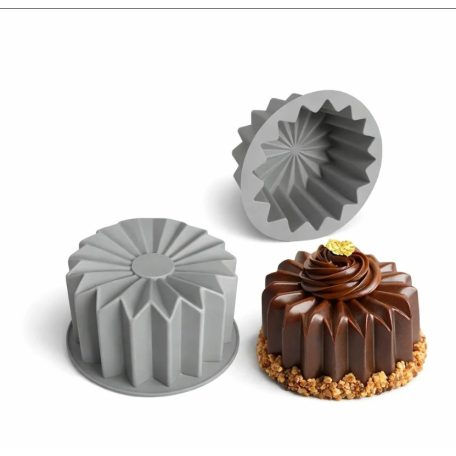 Szilikon mousse forma virág 10 cm belső átmérővel