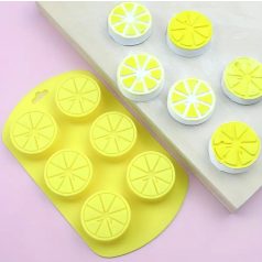 Szilikon forma eper 6részes