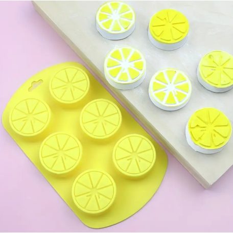 Szilikon forma eper 6részes