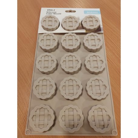 Szilikon forma mini pite 15 részes