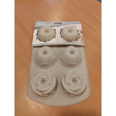 Szilikon forma mini kuglóf 6 részes