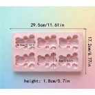 Szilikon dörmi maci forma 6 db-os