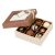 Bonbon doboz arany-barna 9 db-os