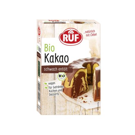 RUF Organic Kakaó, enyhén zsírtalanított, 125g